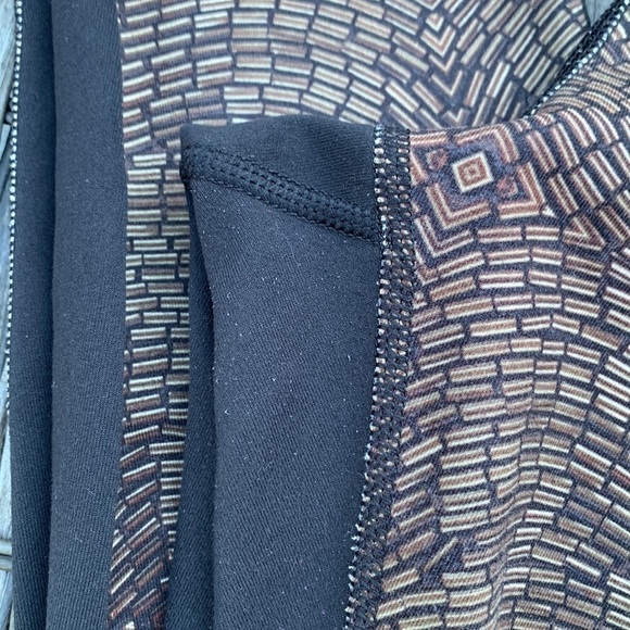 LULULEMON Wunder Under Pant *Full-On Luon - Golden Godess Cashew Multi / Black - Picture 5 of 14